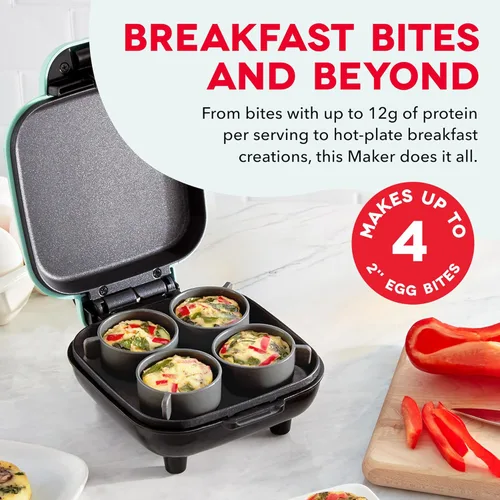 Miniatura 2 de Dash - Preparador de lujo de bocadillos de huevo - Preparador de huevos picados eléctrico para aperitivos proteicos saludables - Limpieza rápida
