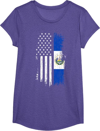 Miniatura 21 de Camiseta de la bandera de Estados Unidos salvadoreño - Camiseta de El Salvador USA