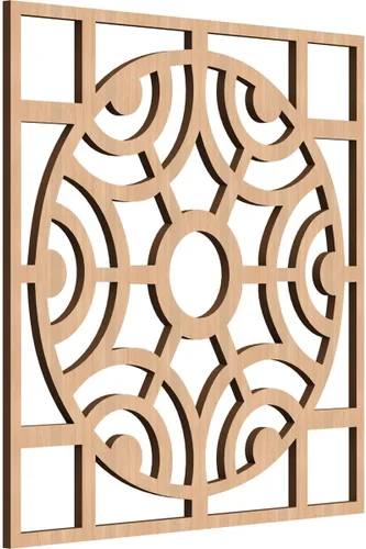 Miniatura 49 de Walton Paneles de pared decorativos de madera con calado, pequeños, 11 3/8 pulgadas de ancho x 11 3/8 pulgadas de alto x 1/4 pulgadas de alto, nogal