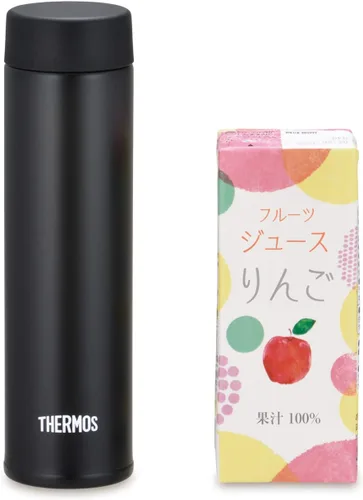 Miniatura 4 de Thermos Botella de agua, vaso de bolsillo aislado al vacío, 4.2 fl oz (4.1 fl oz), azul claro JOJ-120 LB (modelo de pequeña capacidad)