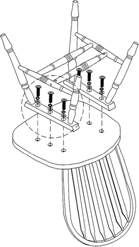 Miniatura 7 de Sunset Trading Oak Selections Silla de comedor, acabado claro, 19.5 pulgadas de profundidad x 20 pulgadas de ancho x 38 pulgadas de alto