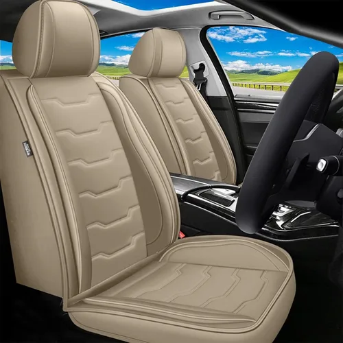 Miniatura 22 de DISUTOGO Juego completo de fundas de asiento para Honda Civic 2003-2024 2025 2026, impermeables, de cuero de primera calidad para fundas de asiento