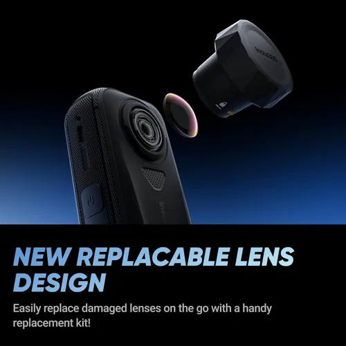 Miniatura 15 de Insta360 Paquete de Lentes de Repuesto X4 Air - Cámara 360 de 8K y 165g Ligera, Palo de Selfie Invisible, Lentes Reemplazables, Graba Primero