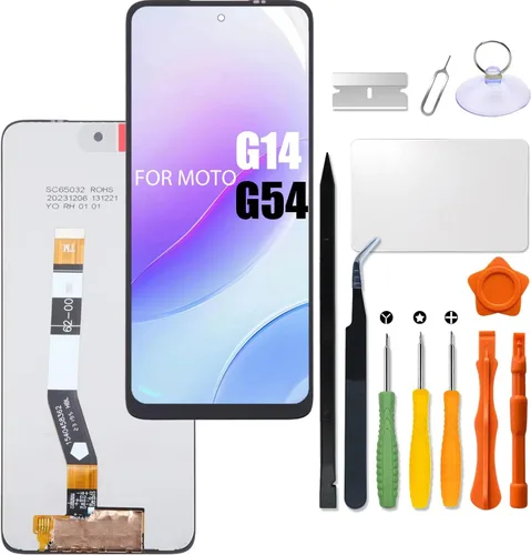 Reemplazo para Motorola Moto G14 | G54 Pantalla LCD para Moto PAYF0010IN XT2343-1 XT2343-2 Pantalla LCD táctil digitalizador interno Asamblea con