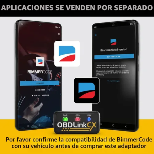 Miniatura 5 de OBDLink CX Bimmercode Bluetooth 5.1 OBD2 adaptador para BMW/Mini, funciona con iPhone/iOS y Android, codificación de coche, escáner de diagnóstico