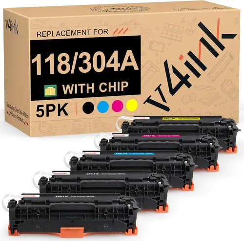 Miniatura 7 de v4ink 1PK Cartucho de tóner remanufacturado de repuesto para Canon 118 CRG118 HP 304A CC530A Tinta de tóner negro para impresora Canon ImageClass