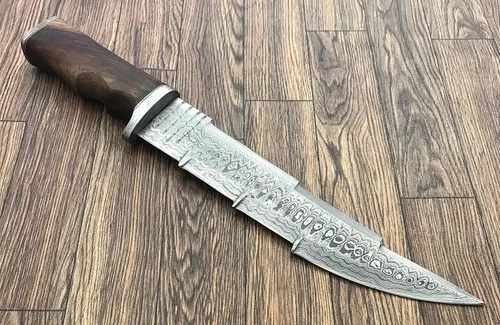 Miniatura 2 de RG-22 Cuchillo de caza hecho a mano de acero de Damasco de 13.5 pulgadas - Mango de madera exótica Marindi