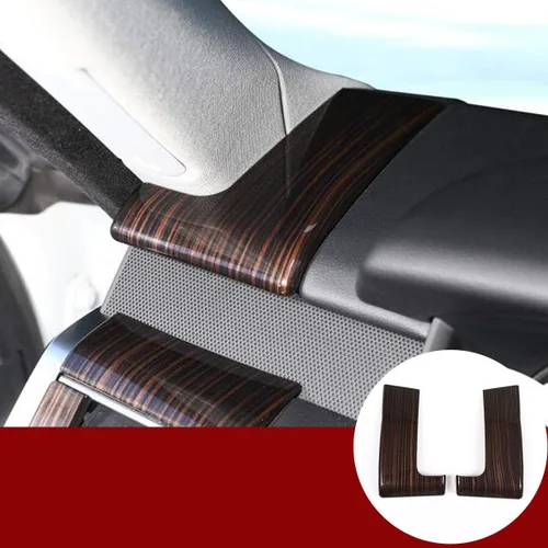 YIWANG Cubierta decorativa para tablero de instrumentos lateral ABS de madera de fresno rojo para Land Rover Range Rover Sport 2014-2018 Accesorios