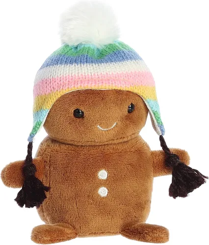 Miniatura 6 de Aurora® Festive Holiday Land of Lils™ Lil' Gingin™ - Animales de peluche de temporada - Regalos conmovedores - Marrón 5.5 pulgadas