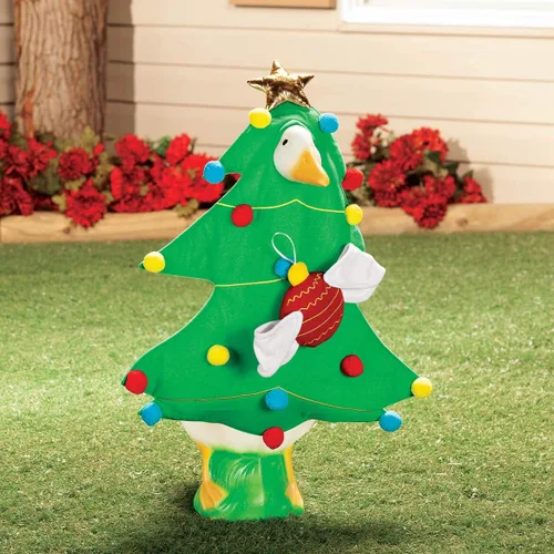 Miniatura 3 de Fox Valley Traders Gaggleville - Traje de ganso para árbol de Navidad, se adapta a una estatua grande de 23 pulgadas de alto