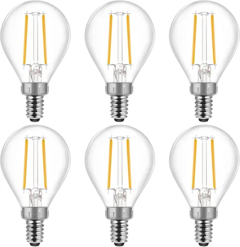 Miniatura 5 de Energetic - Bombilla LED G16.5 regulable E12 de 60 W, 500 lúmenes, bombilla de candelabro para candelabros, ventilador de techo, tocador, luz diurna