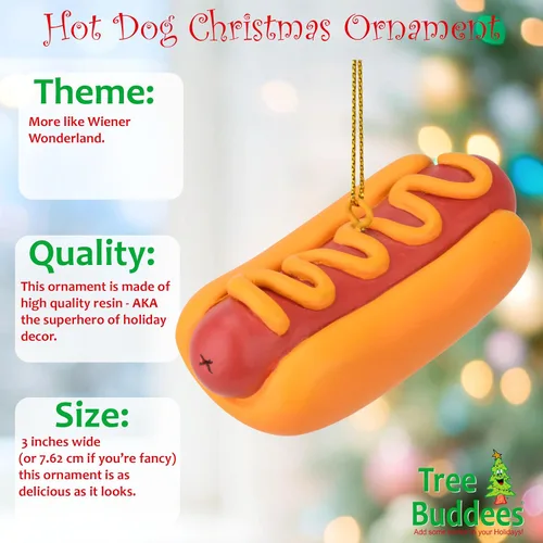 Miniatura 2 de Tree Buddees Decoración navideña de comida para perros calientes