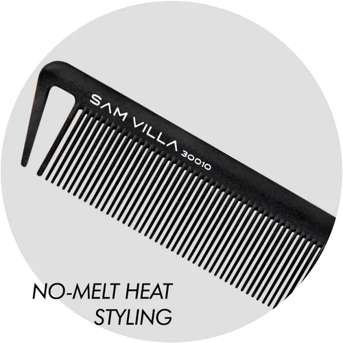 Miniatura 7 de Sam Villa Signature Series - Juego de 8 peines profesionales para cortar y separar el cabello con estuche