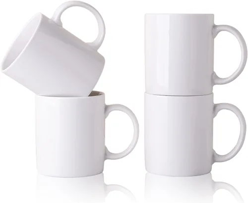 Miniatura 18 de GBhome Juego de 6 tazas de café de 12 onzas, tazas de café de cerámica con flores adhesivas para hombre, mujer, mamá, papá, juego de tazas de café