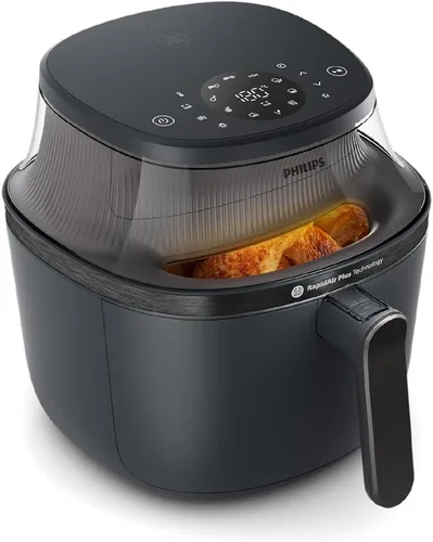 Miniatura 2 de Philips Airfryer Serie 3000 - Freidora de aire premium de 6.5 cuartos con ventana, tecnología RapidAir Plus, 16 formas de cocinar, 90% menos