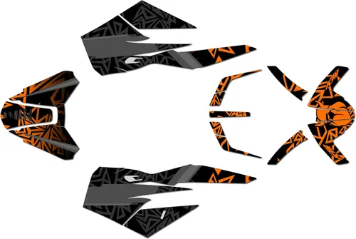 Miniatura 4 de Kit de gráficos para KTM Duke 790 (2018+) Serie Fatality Cyan 21 Mil – Adhesivos para motocicleta Dirt Pit Bike Motocicleta, Adhesivos de Motocross