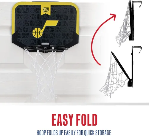Miniatura 6 de Franklin Sports NBA Team - Aro de baloncesto sobre la puerta – Mini aro de baloncesto para niños con baloncesto – Aro de baloncesto para fanáticos