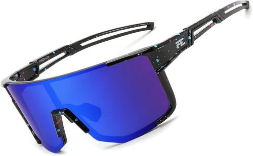 Miniatura 8 de FEISEDY Gafas de sol deportivas para hombres y mujeres, ligero TR90 marco UV400 MTB, correr, pesca, béisbol, B0224