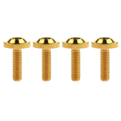 Miniatura 11 de Tornillos Torx T30 de titanio M6 10 15 20 0.984 in Torx T30 para bicicleta, motocicleta, automóvil, paquete de 4 (M6 x 0.394 in, plateado)