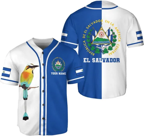 Miniatura 13 de Parvii Camiseta de béisbol personalizada de El Salvador Orgulloso, camiseta de El Salvador, camiseta de El Salvador, Jersey de El Salvador