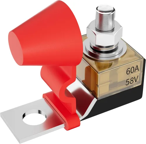 Miniatura 13 de Joinfworld MRBF - Bloque de fusibles de terminales de 300 A 58 V CC, kit de fusibles de terminales de batería con perno de 5/16 pulgadas, fusible