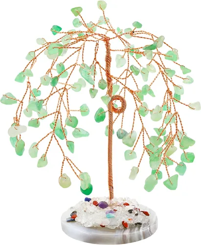 Miniatura 9 de ZHIYUXI Árbol de cristales de chakra, regalos para hombres y mujeres, decoración de habitación, accesorios de escritorio para el hogar, piedras