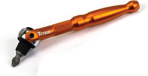 Miniatura 13 de Titan Tools 11318 - Destornillador con trinquete micro de 1/4 de pulgada x 4 pulgadas y 90 dientes - Plateado