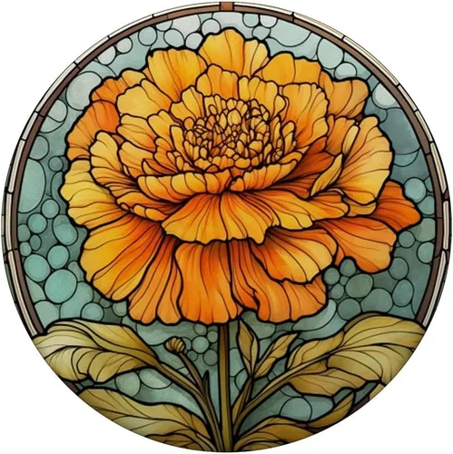 Miniatura 3 de PopSockets PopGrip estándar con diseño floral de flores de caléndula