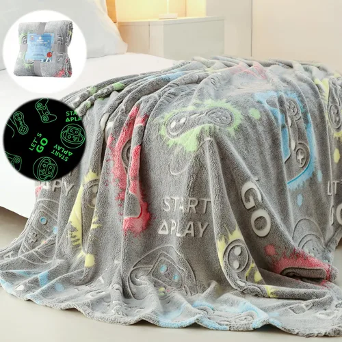 Miniatura 9 de Manta que brilla en la oscuridad, regalos de mariposa para niñas, manta suave de 3, 4, 5, 6, 7, 8, 9, 10, 11, 12 años, juguetes para niñas pequeñas