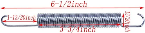 Miniatura 4 de Yoogu Muelles de tensión de repuesto para sofá reclinable de 6-1/2 pulgadas (paquete de 2)