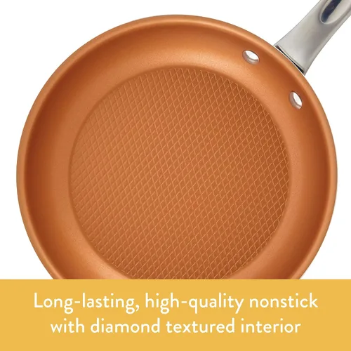 Miniatura 5 de Ayesha Curry Home Collection - Cacerola antiadherente con tapa, 3 cuartos de galón, color marrón