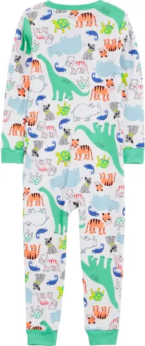 Miniatura 26 de Simple Joys by Carter's Pijama de algodón sin pies de ajuste cómodo para niños (3 unidades)