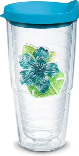 Miniatura 20 de Tervis Vaso aislado de doble pared Tropical Hibiscus Collection hecho en Estados Unidos mantiene las bebidas frías y calientes, 16 onzas, 4