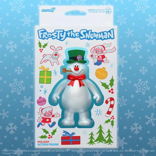 Miniatura 4 de Super7 Figura de Reacción Frosty The Snowman (Inspirada en Caja de Dulces) - Figura de Acción de Frosty The Snowman de 3.75 Pulgadas con Accesorio