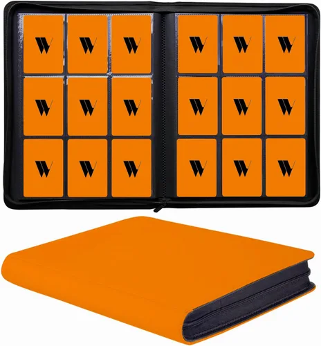 Miniatura 10 de Carpeta para tarjetas de 16 bolsillos, más de 1000 carpetas de tarjetas coleccionables con cremallera de alta calidad, álbum de bolsillo de doble