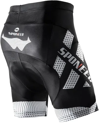 Miniatura 2 de sponeed Pantalones cortos de ciclismo para hombre, pantalones acolchados para ciclismo, ropa de ciclismo