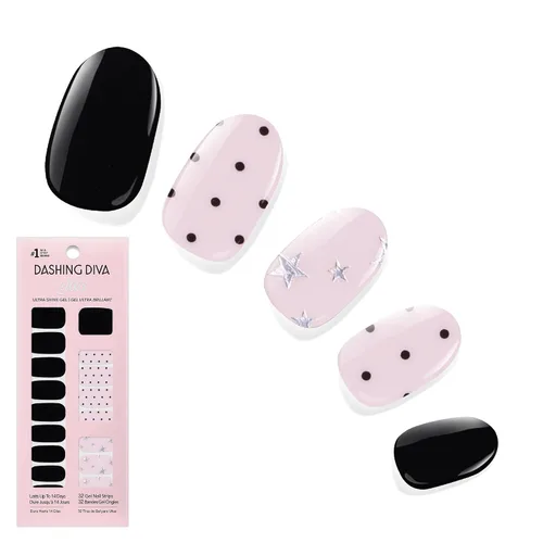Miniatura 20 de Dashing Diva Flor Azul - Tiras de uñas de gel brillantes, sin rayos UV, resistentes al astillado, de larga duración, juego de manicura de 3 piezas