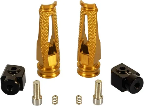Miniatura 2 de Para Kawasaki Z800 2013-2016 para ZX6R 2005-2018 Reposapiés de motocicleta Clavijas CNC Aluminio Accesorios de motocicleta para Z900 2017-2018