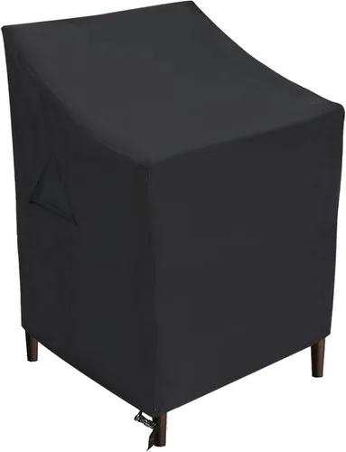 Miniatura 14 de ABCCANOPY Funda para silla de patio, apilable, impermeable, para exteriores, duradera, resistente a los rayos UV, de poliéster, funda para muebles