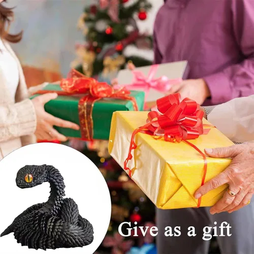 Miniatura 6 de Conjunto de Animales Impresos en 3D Juguetes de Serpiente Impresos en 3D Juguete Fidget Articulado Flexible Impreso en 3D Animales Impresos en 3D