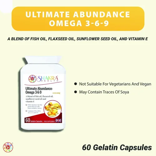 Miniatura 7 de Ultimate Abundance: Omega 3-6-9 El suplemento completo de aceite de pescado - Espiritualidad, ciencia y suplementos por Shakra Health