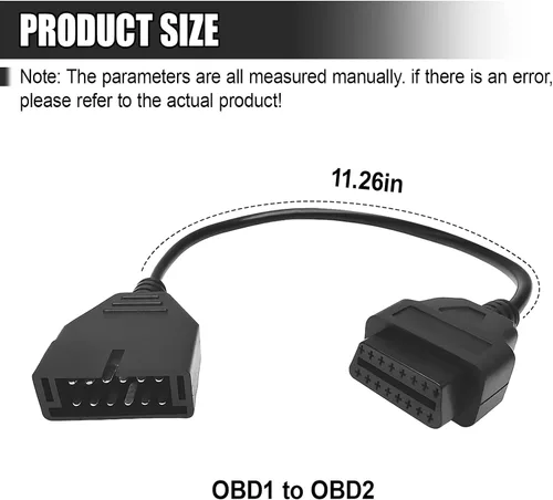 Miniatura 2 de Adaptador OBD1 a OBD2, lector de código de cable automático, herramienta de extensión de diagnóstico, OBD1 de 12 pines a OBD2 16 pines, cable