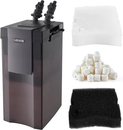 Miniatura 13 de VEVOR Filtro de recipiente de 224.5 GPH, filtro externo de acuario de 3 etapas con potente bomba, máquina de limpieza de circulación de agua