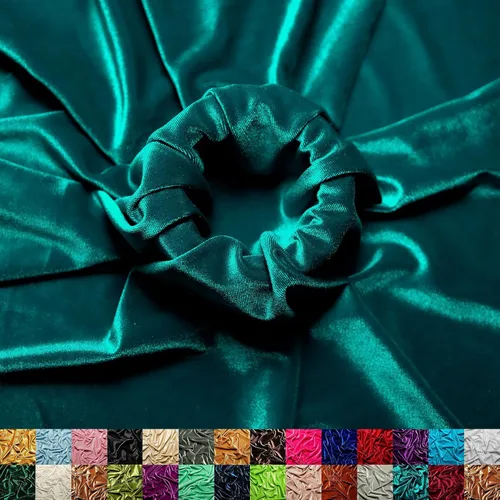 Miniatura 17 de Ice Fabrics The Yard - Tela de terciopelo elástico elástico suave de 60 pulgadas de ancho para coser ropa, disfraces, manualidades, 90% poliéster