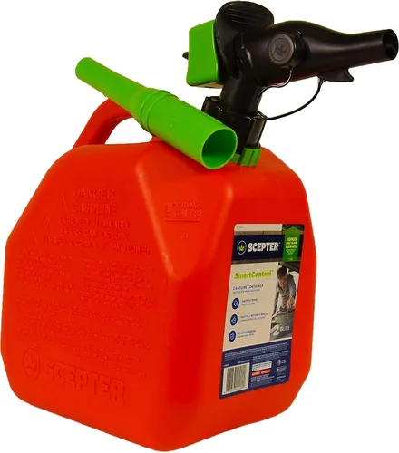 Miniatura 20 de Scepter FR1G152 - Recipiente de combustible con boquilla SmartControl a prueba de derrames y extensor de boquilla adicional de regalo, bidón rojo
