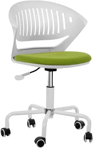 Miniatura 7 de Silla de computadora de espacio pequeño Silla de escritorio cómoda Silla de oficina de estudio simple (negro)