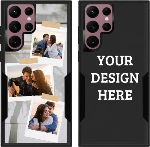 Miniatura 14 de Funda protectora personalizada con foto para Samsung Galaxy S22 Ultra 5G, con imagen, texto, logotipo, [probada en caídas de grado militar], Estilo 1