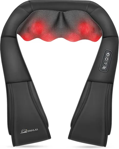 Miniatura 6 de Snailax Masajeador de espalda con vibración y masajeador de cuello y hombros Shiatsu, solución de masaje de cuerpo completo para oficina, hogar