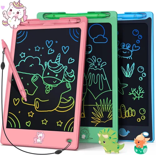 Miniatura 8 de FLUESTON Juguetes Tableta de Escritura LCD para Niños Pequeños, Juguetes para Niños y Niñas de 3, 4, 5, 6, 7, 8 años, 8.8 pulgadas, 1 unidad en 1