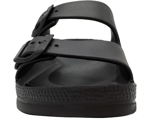 Miniatura 3 de FUNKYMONKEY Sandalias planas de EVA ajustables con doble hebilla para hombre